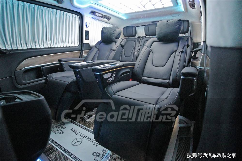 奔驰V260内饰改装，高大的航空座椅可以减轻乘客在旅途中的疲劳_搜狐汽车_搜狐网