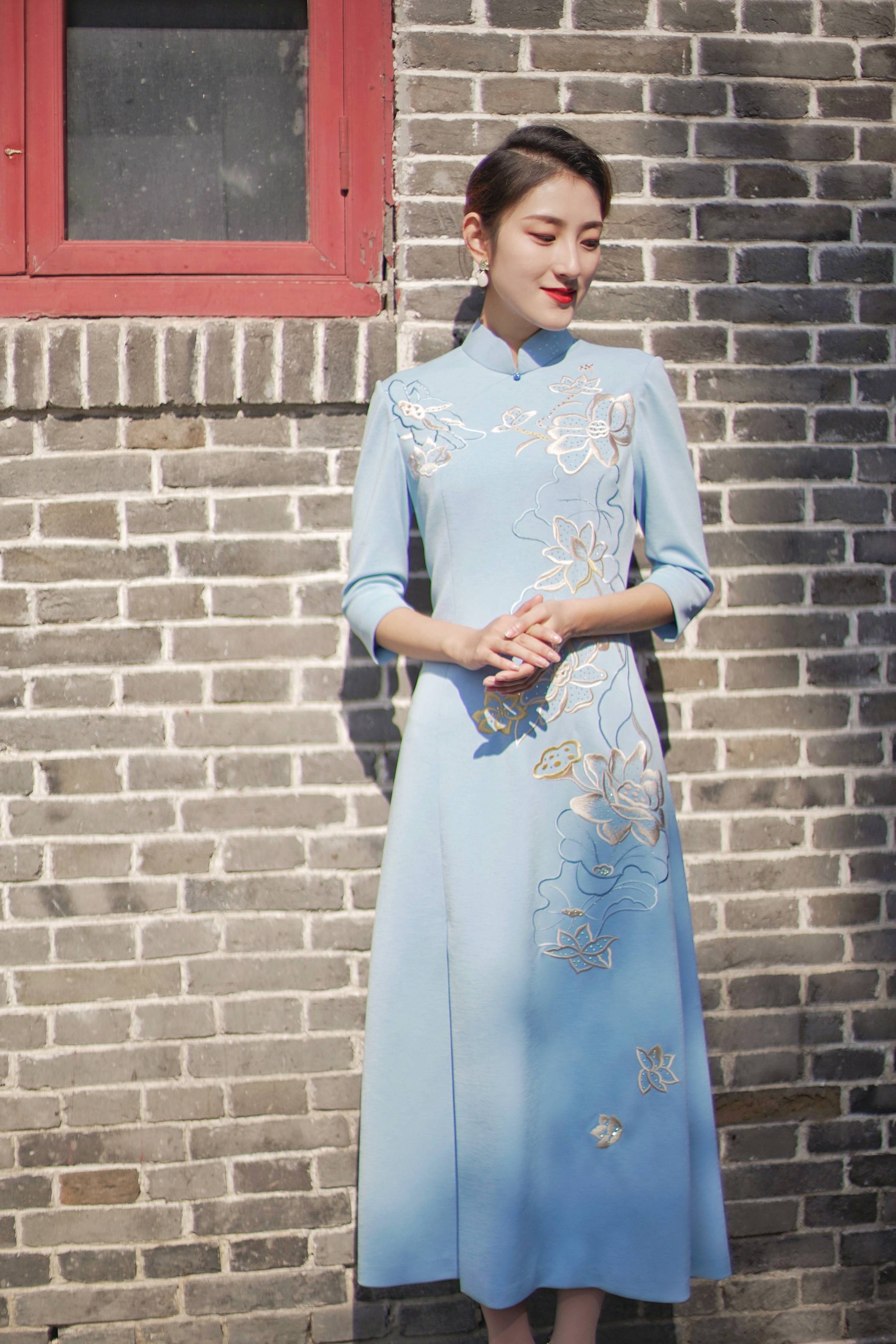 象征 旗袍|静守一份淡泊的心