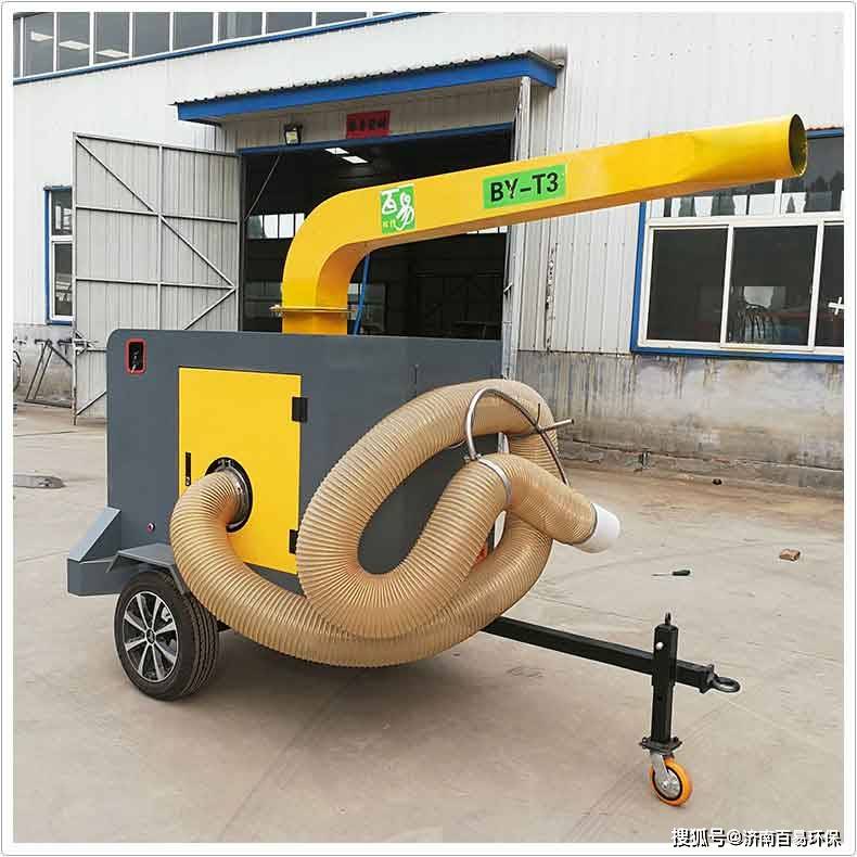 牵引式树叶收集器byt3收落叶的机器