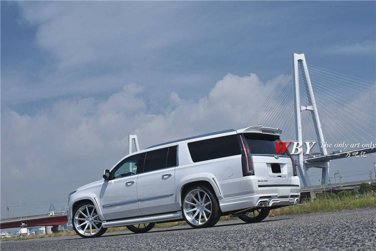 凯迪拉克凯雷德改装zero宽体大小包围宽体轮眉尾翼凯雷德大包围_搜狐