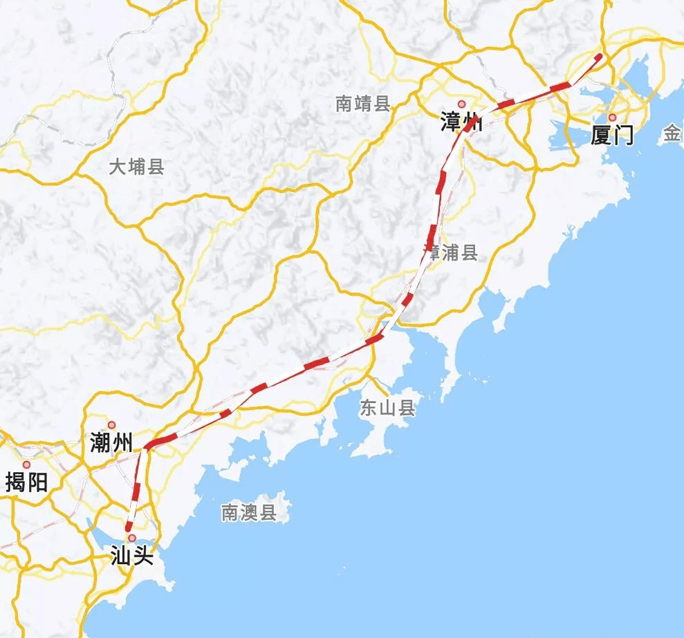 原創福廈高鐵建設接近尾聲廈門經漳州至汕頭高鐵已經可以提上日程