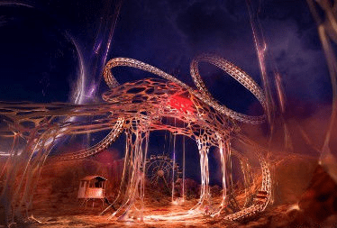 展开|华晨宇火星演唱会舞美概念图发布，网友：是我梦中的乐园没错了！