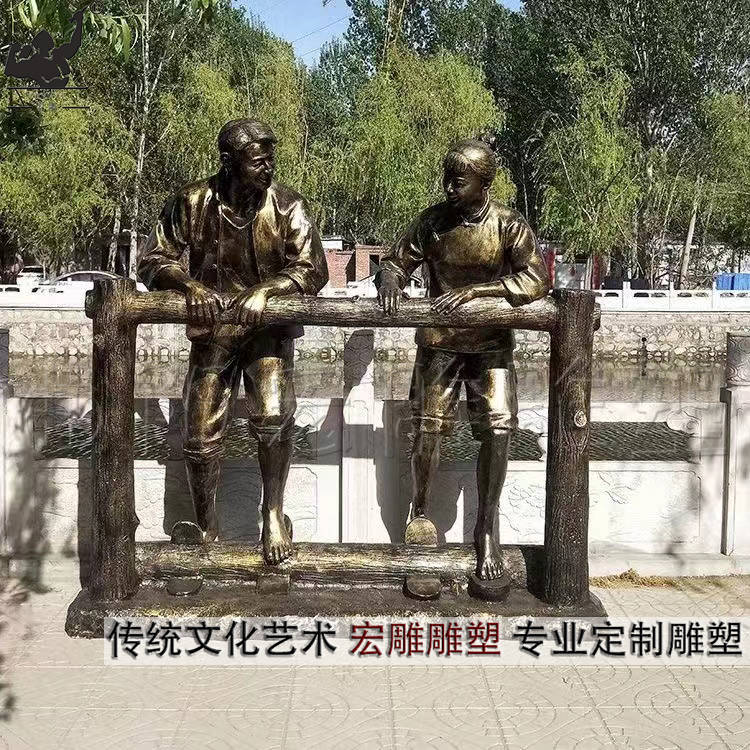 传统农耕文化主题雕塑，历史悠久宏雕雕塑带您理解 
