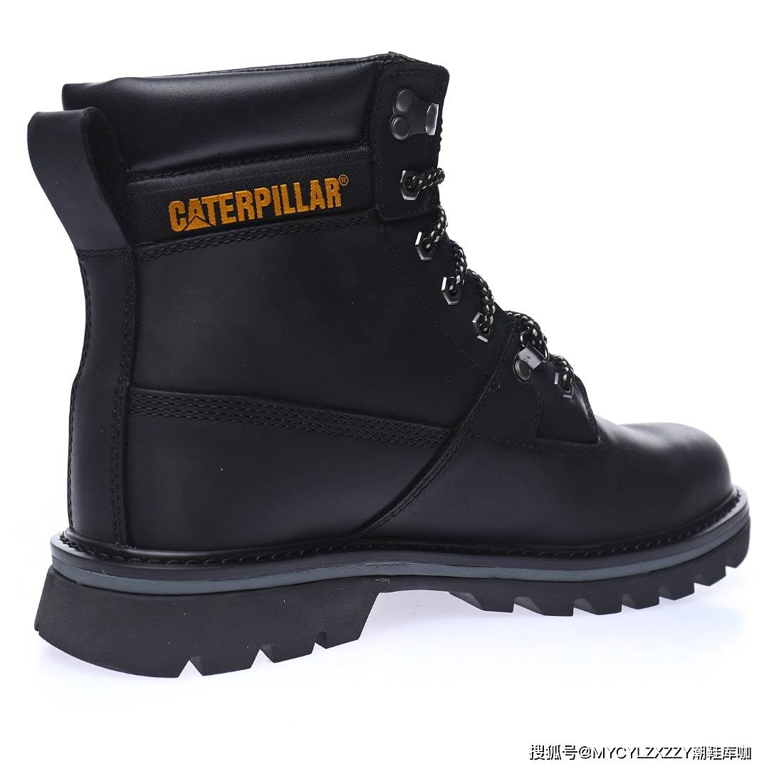 推土机 卡特CAT Miel Raz Mid 秋冬中帮牛皮系带马丁靴英伦工装户外休闲百搭鞋P720228