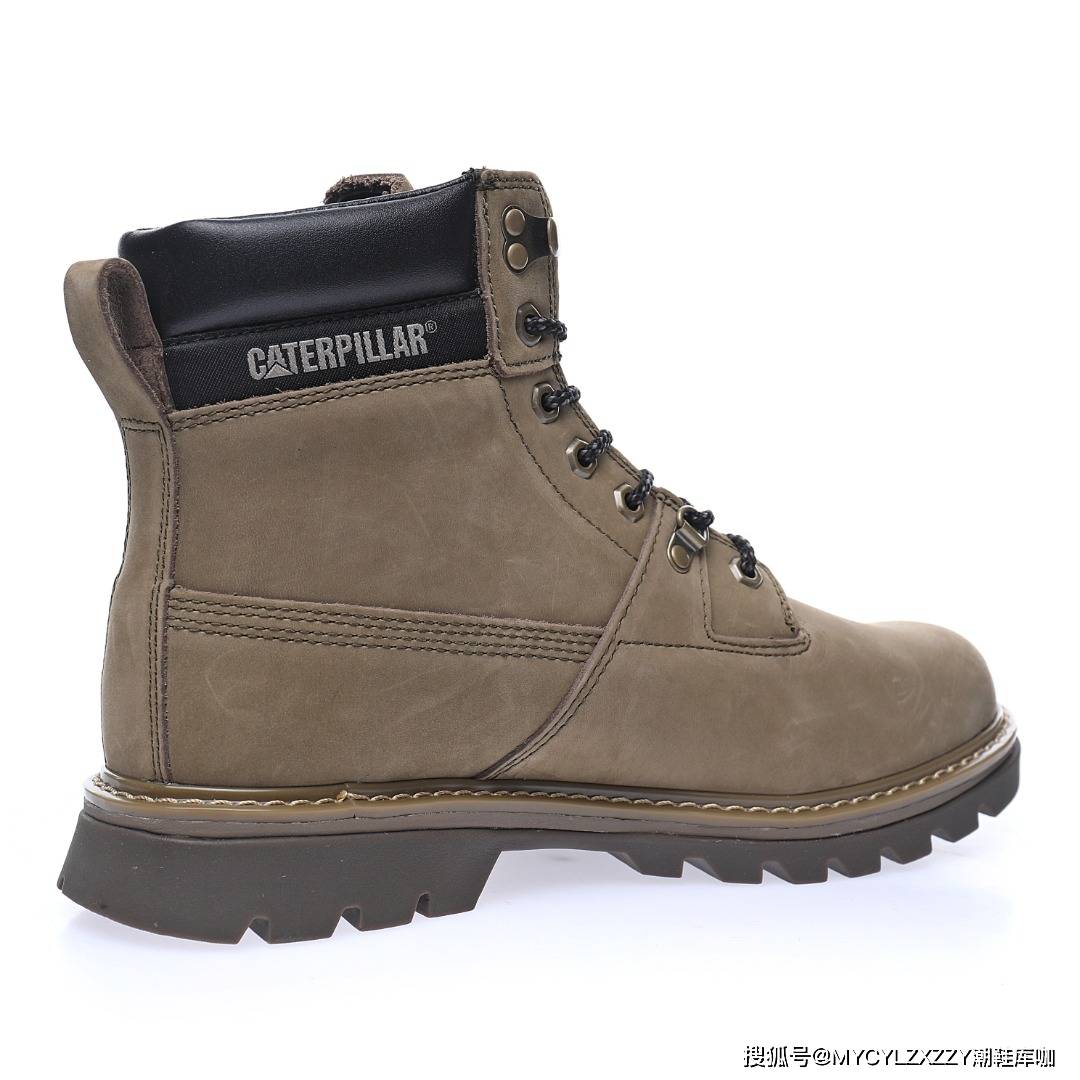 推土机 卡特CAT Miel Raz Mid 秋冬中帮牛皮系带马丁靴英伦工装户外休闲百搭鞋P720228