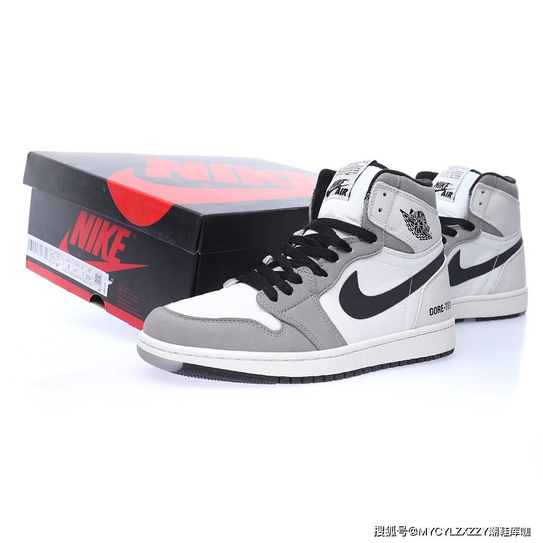 防水 耐克Nike Air Jordan 1 Retro High AJ乔丹1代高帮白灰紫防水3M反光DB2889-100