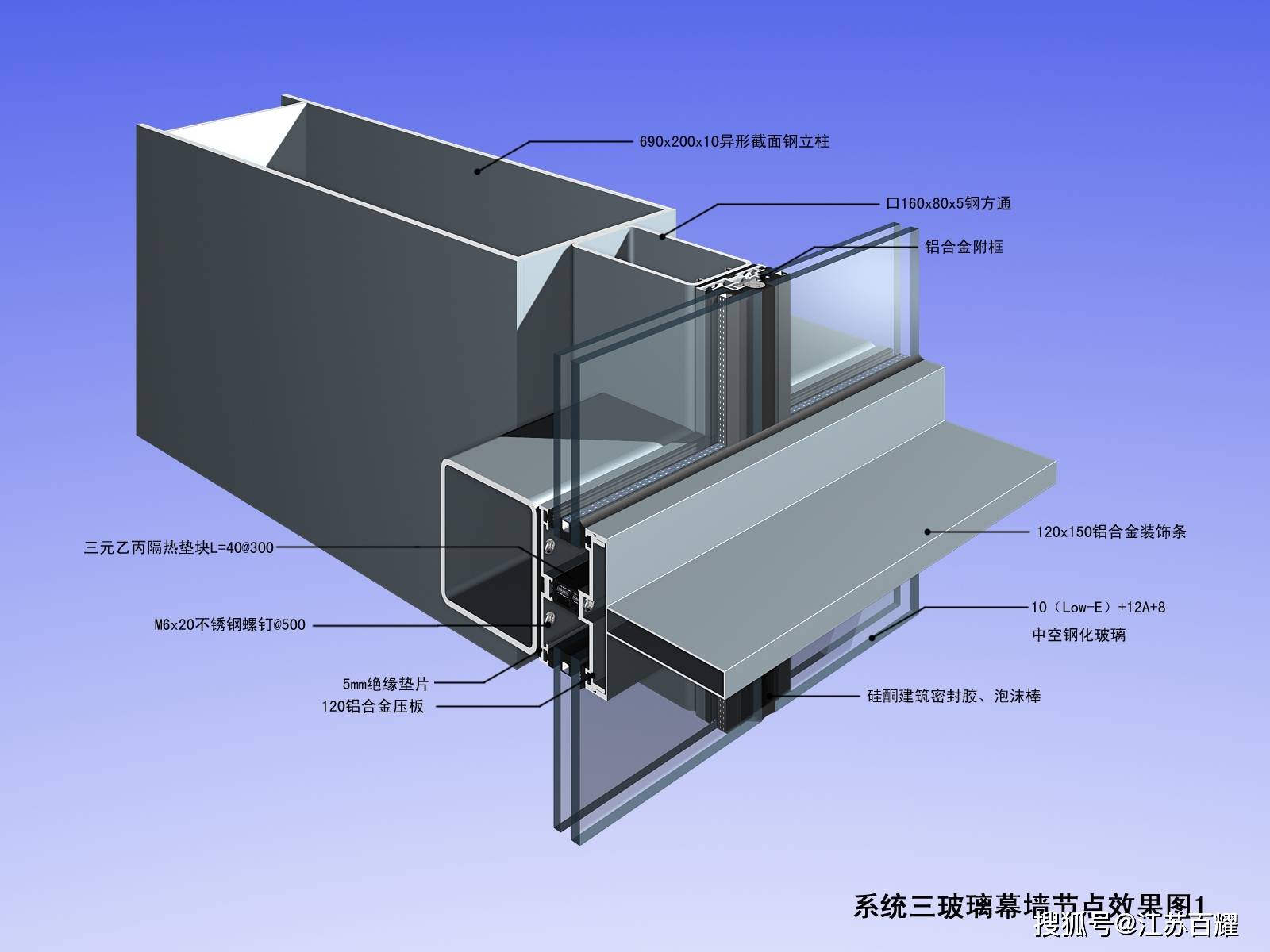 建筑幕墙施工节点图汇总建议收藏