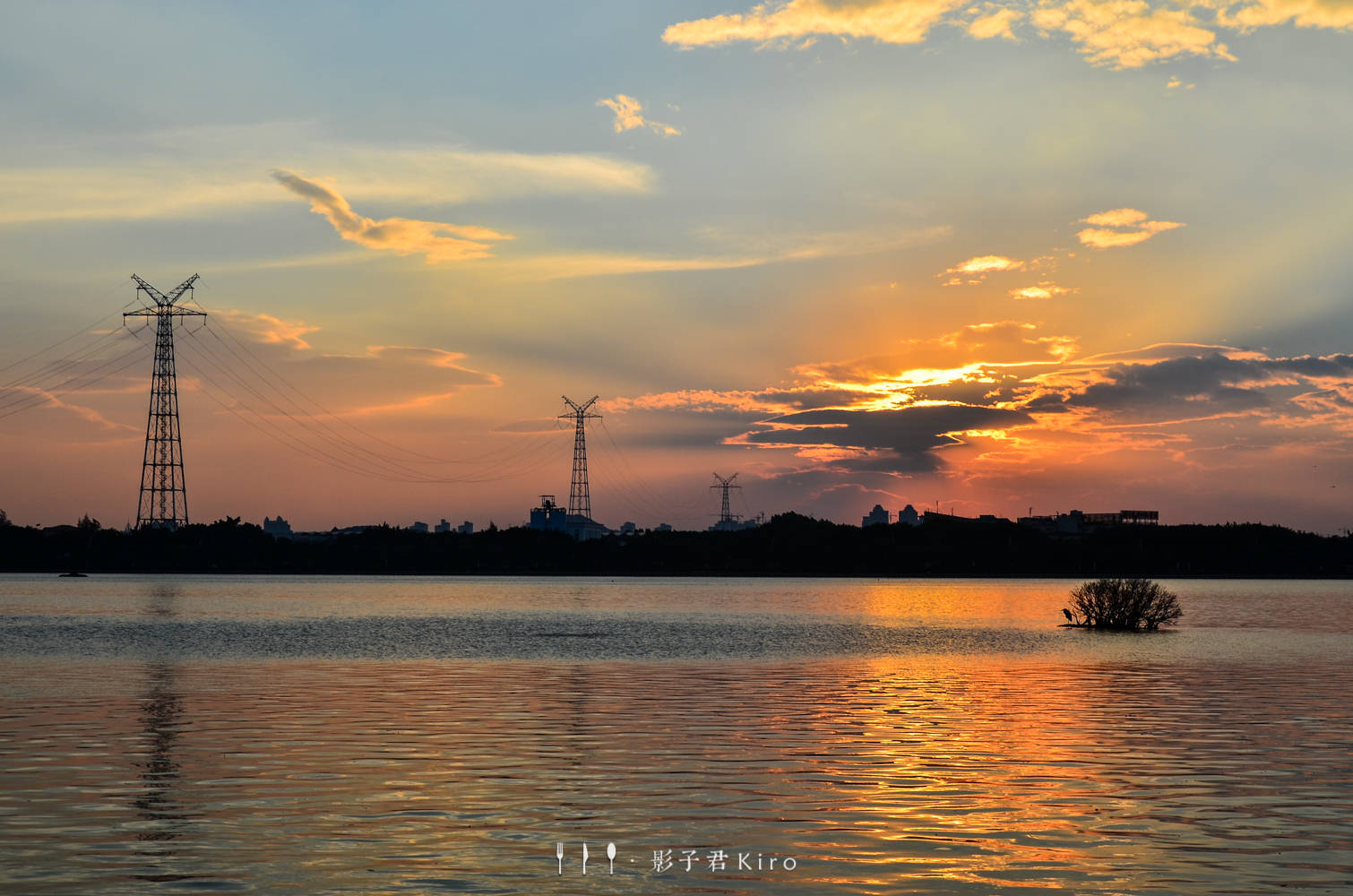 白鹭洲|厦门白鹭洲，记录一次风云变幻的绝美夕阳！你不一定见过