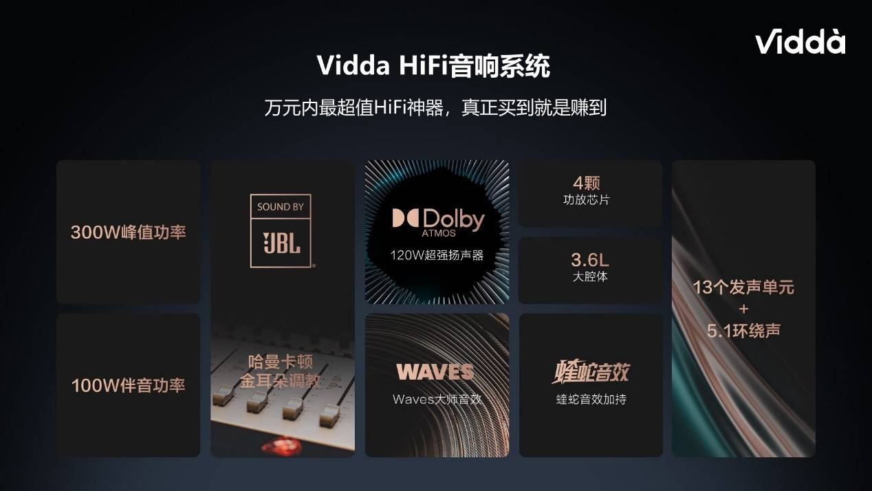 年轻人|携JBL打造万元内音质天花板！Vidda音乐电视2 V5G发布