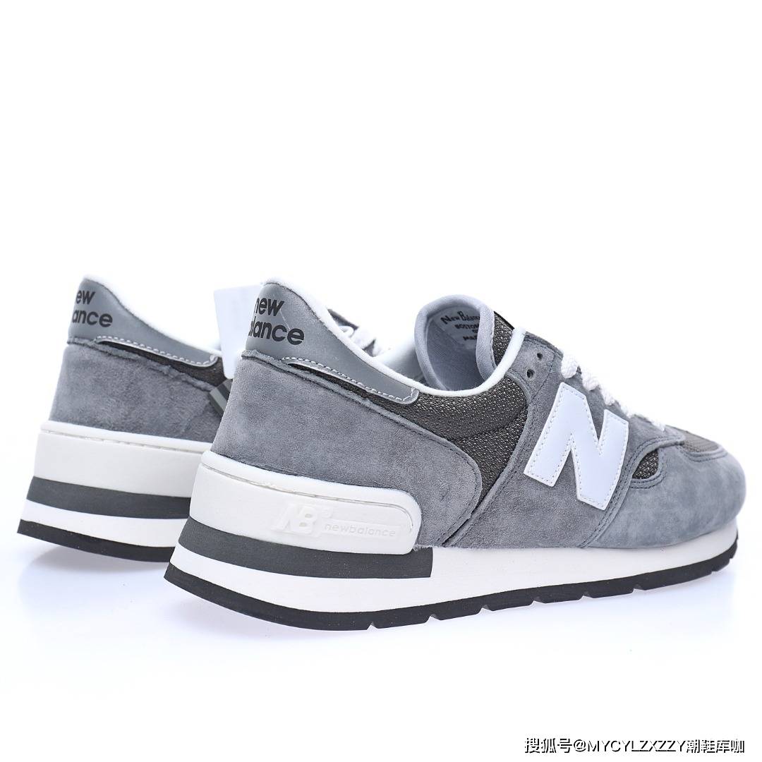 New NB新百伦New Balance Made in USA 990V1 低帮复古运动慢跑鞋元祖灰白 M990GRY