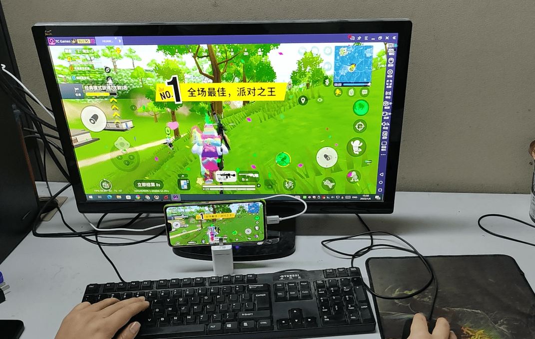手机投屏电脑大屏键鼠操作游戏,所有手游都能用