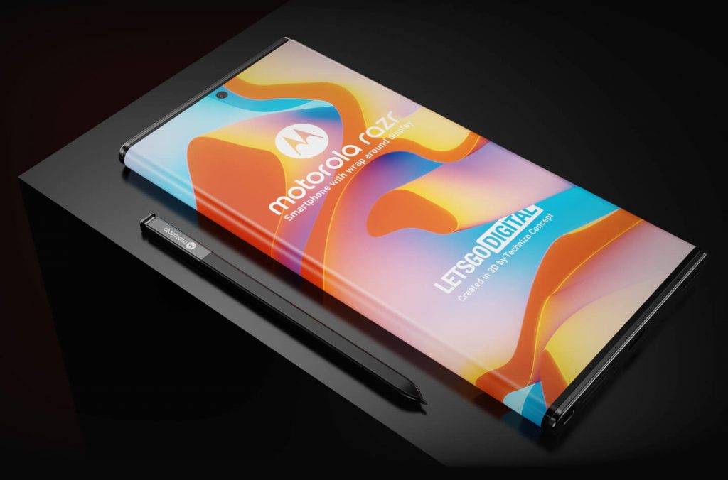 联想motorola新专利曝光 带触控笔的环绕屏手机,神似mix alpha