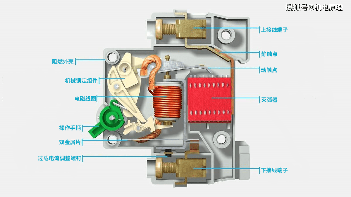 开关的内部结构原理图图片