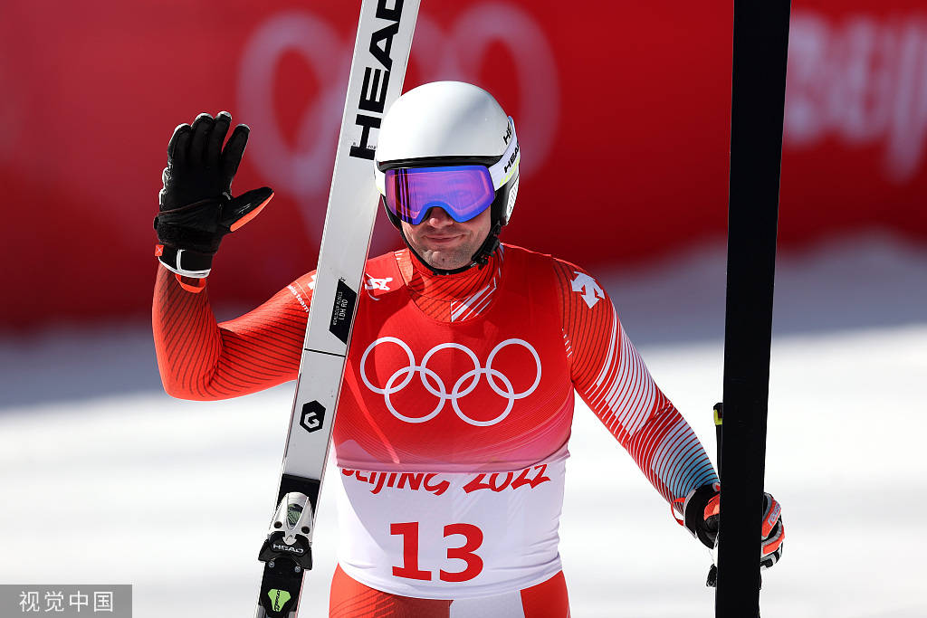 组图高山滑雪男子滑降瑞士选手费乌兹夺冠