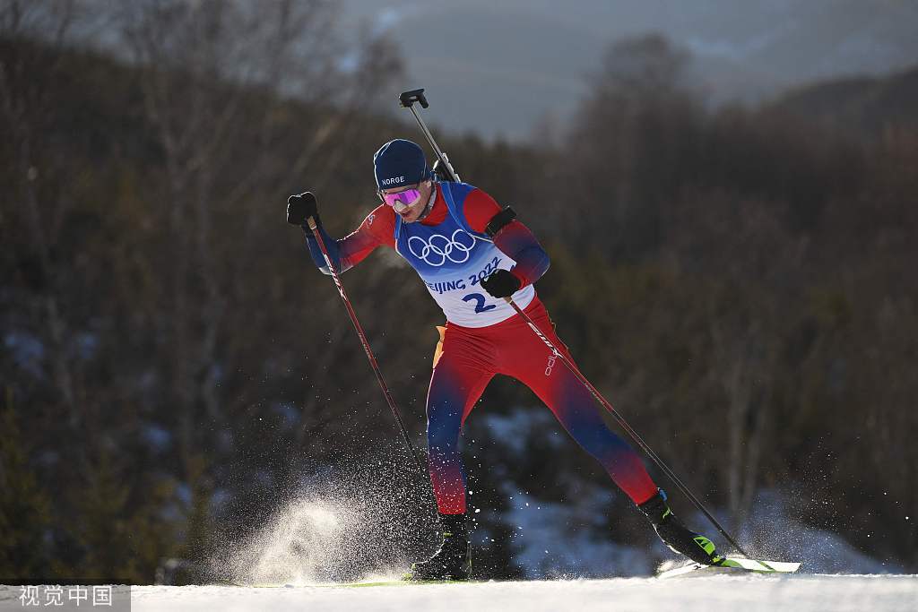 组图冬季两项男子20公里法国选手菲永马耶夺冠