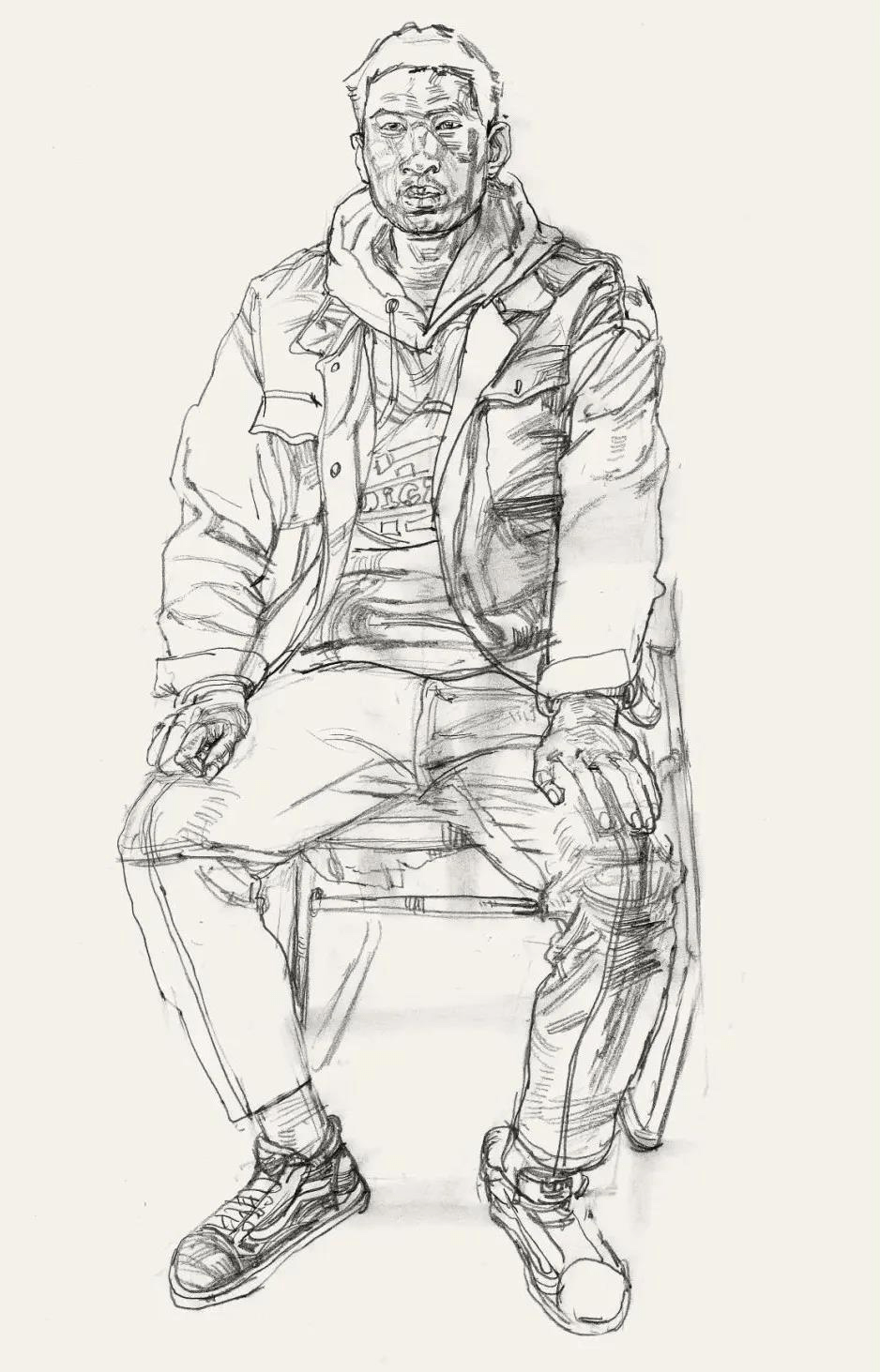 2022年度杰出艺术家推荐画家李宽人物速写