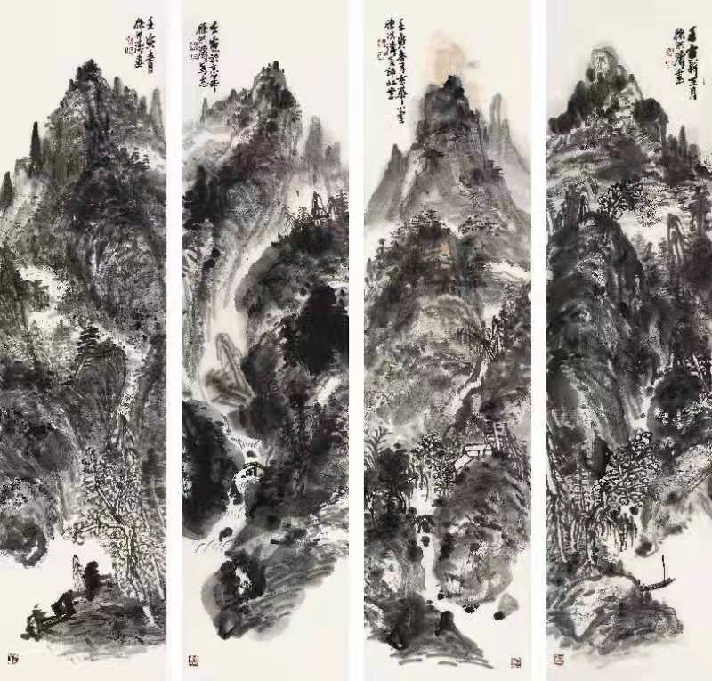 黄宾虹|宾翁遗韵|著名山水画家徐洪涛老师作品赏析