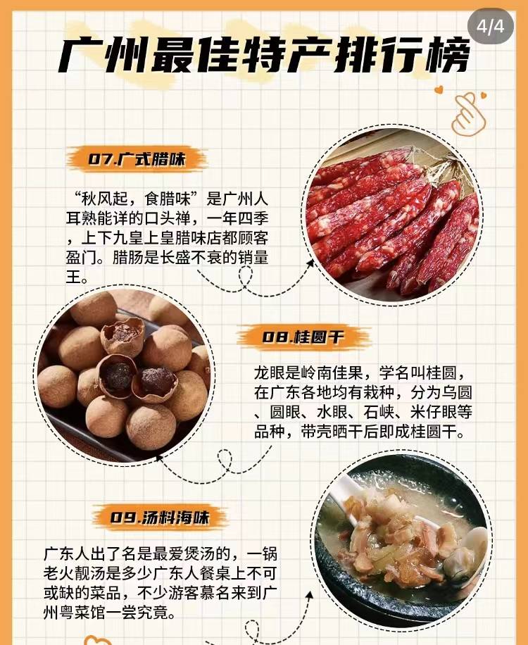 广州必带的特产排行榜