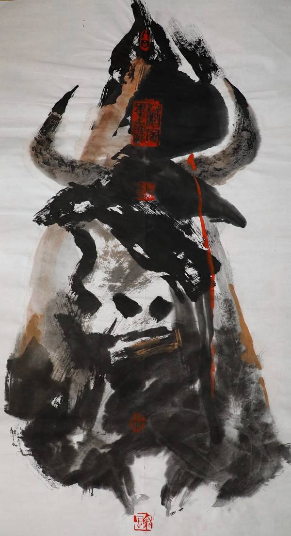 《牛力牛气》——三郎新作欣赏_西安中国画院_陕西省_西安市