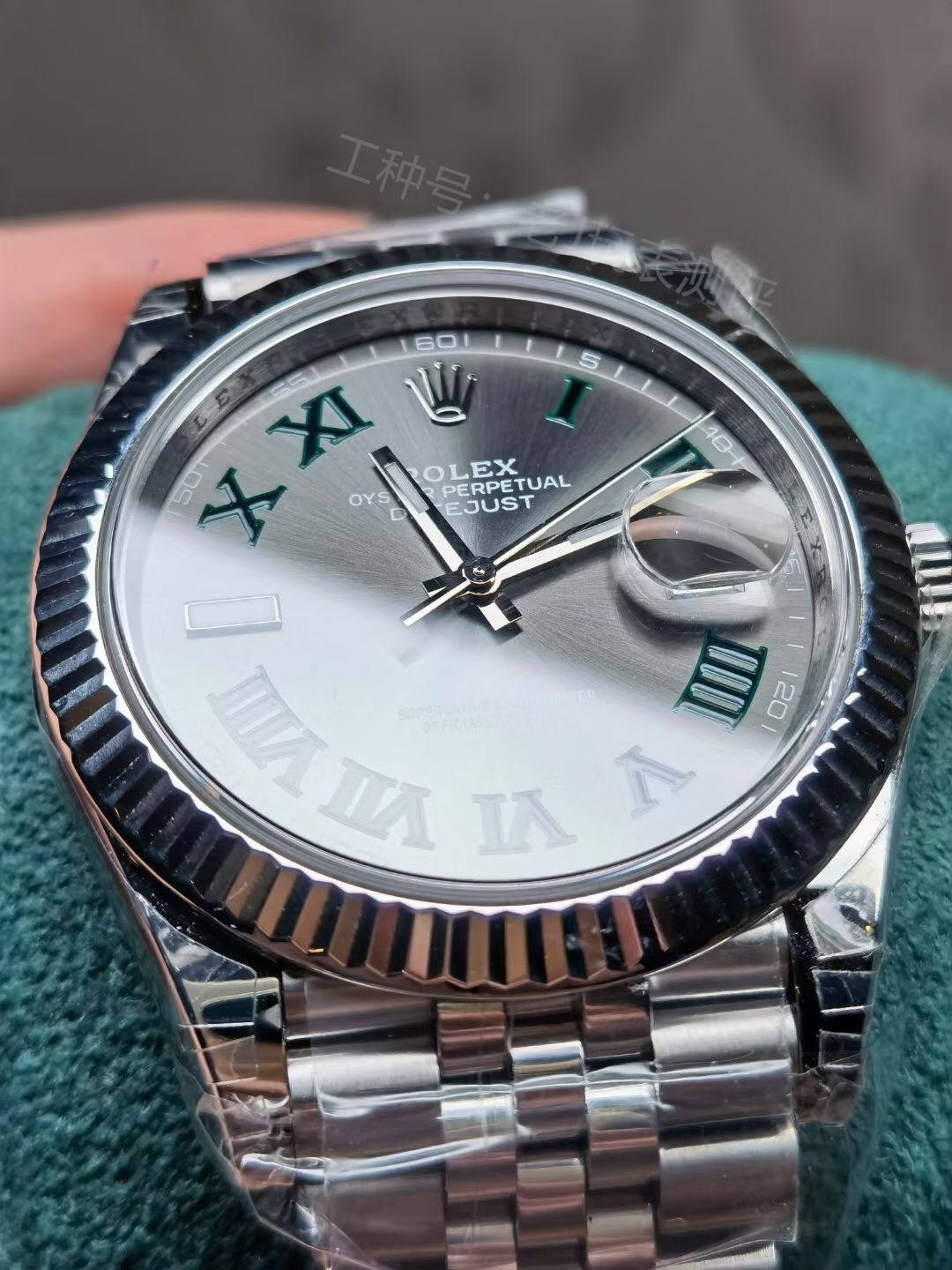 劳力士日志花样改装各种正品配件随意搭配最美还是绿萝