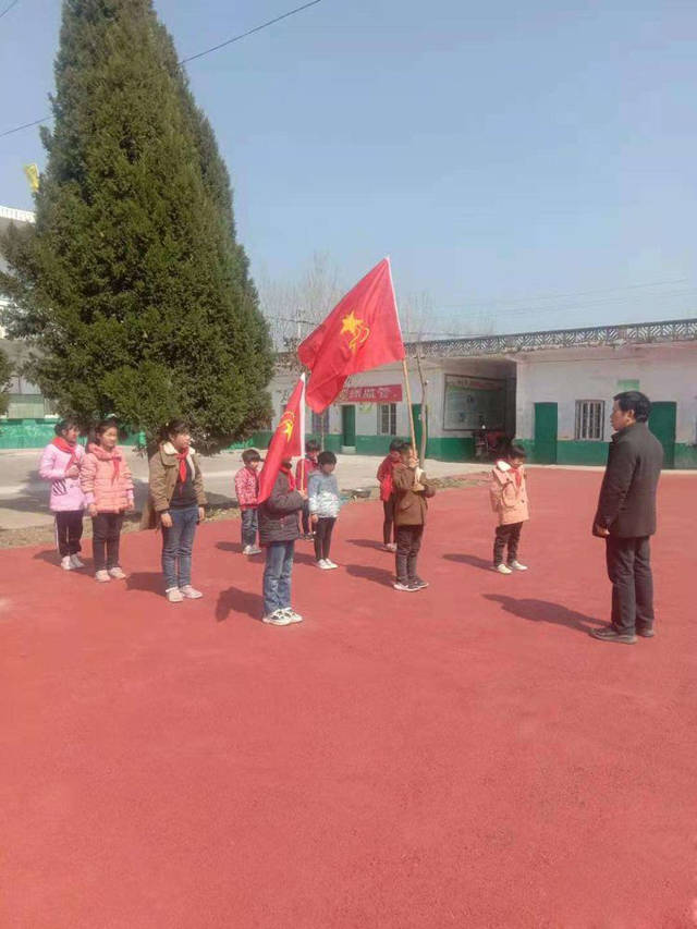 种下绿色 种下希望 赵集镇秦杨学校开展植树节活动 小树 树坑 意义