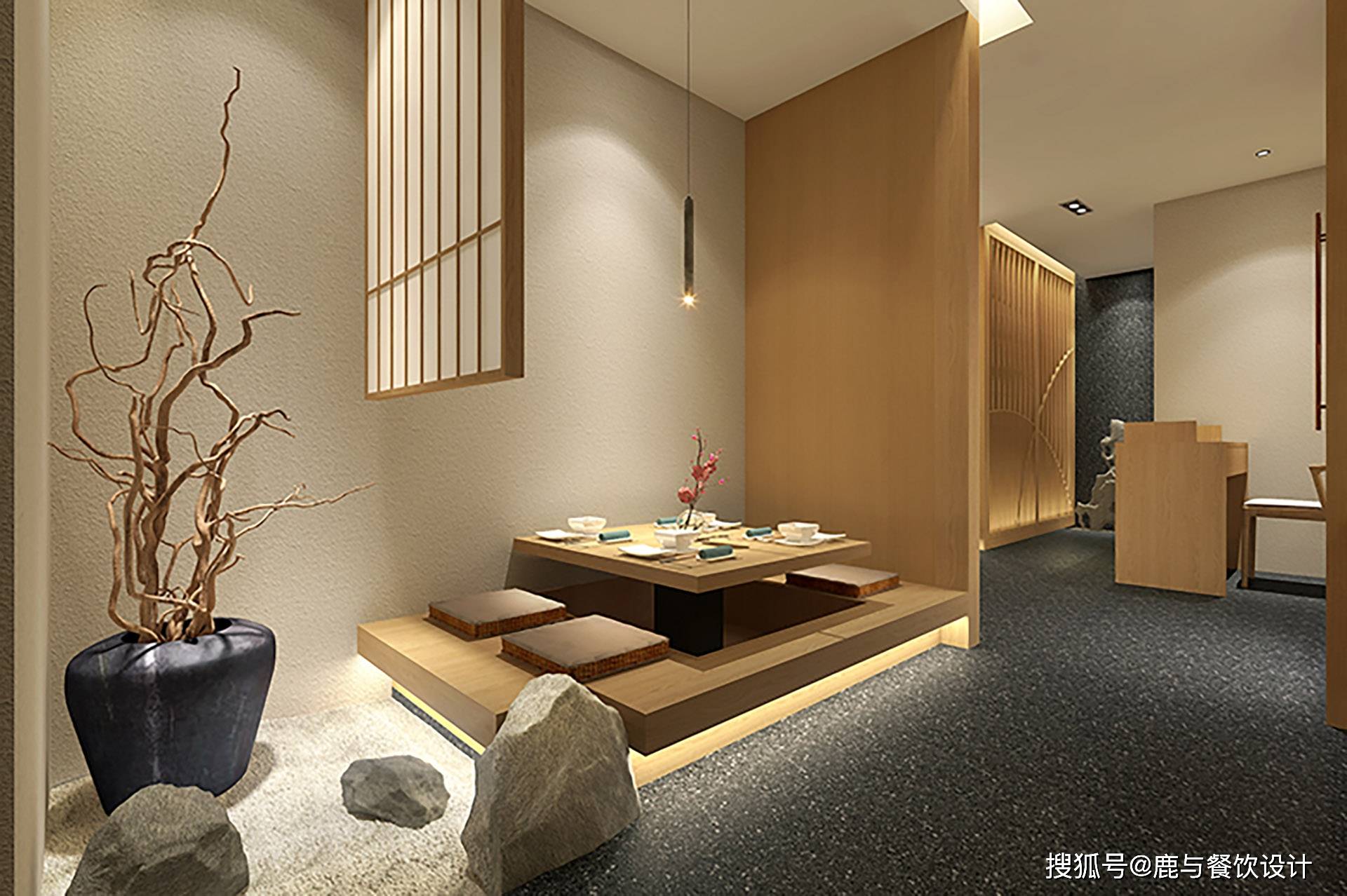 寿喜烧日式料理餐厅设计-鹿与设计-搜狐大视野-搜狐新闻