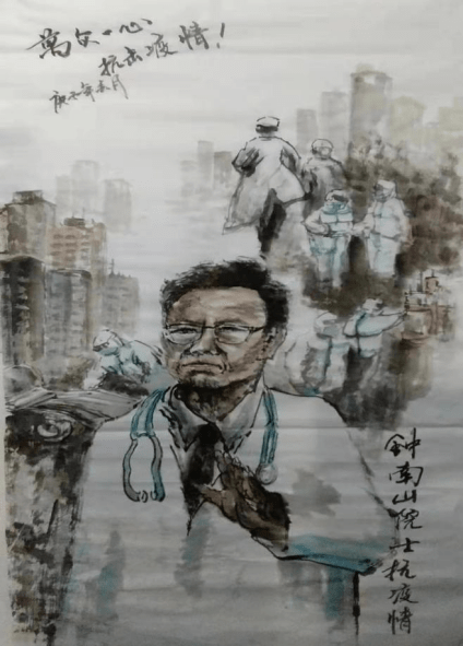 画笔|宝鸡陈仓：以笔作画，为抗击疫情增信聚力