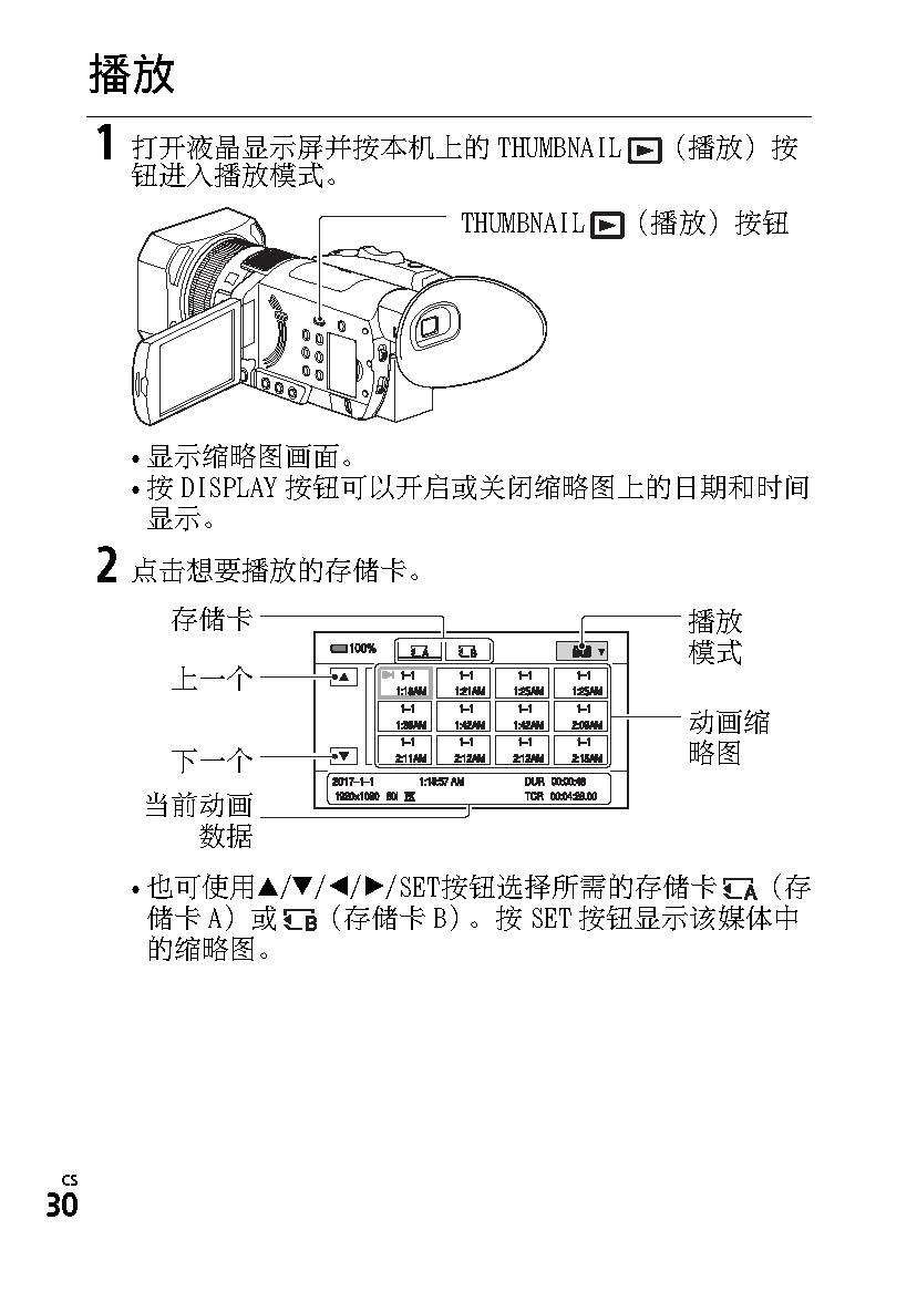 索尼ax700操作说明书