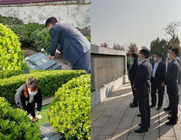 農發行稷山縣支行開展緬懷先烈活動_烈士陵園_全體_解曉峰