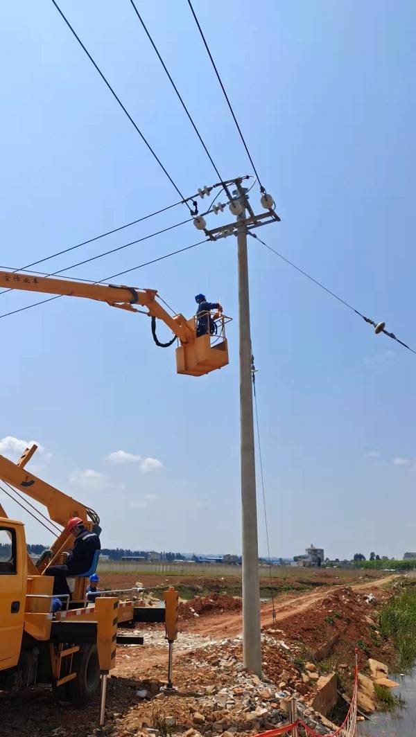 南方电网云南曲靖陆良供电局安装驱鸟器 提高电网安全运行水平_线路