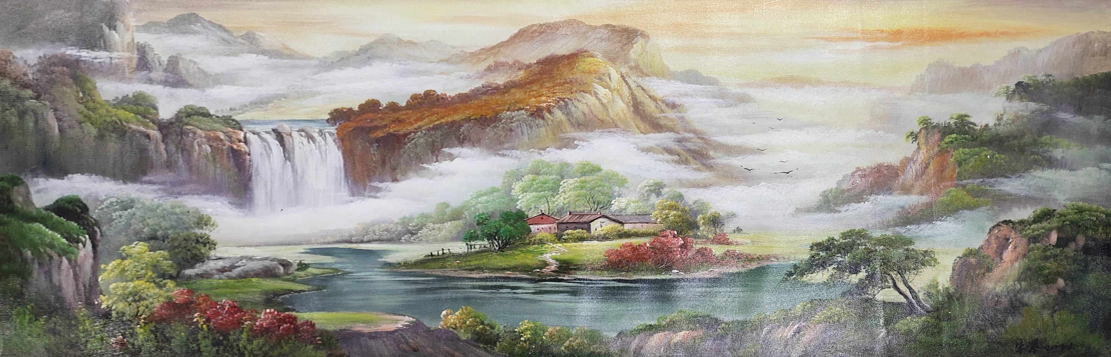 而老师正是在油画写实的基础上,赋予中国传统艺术的写意精神,朱跃勤