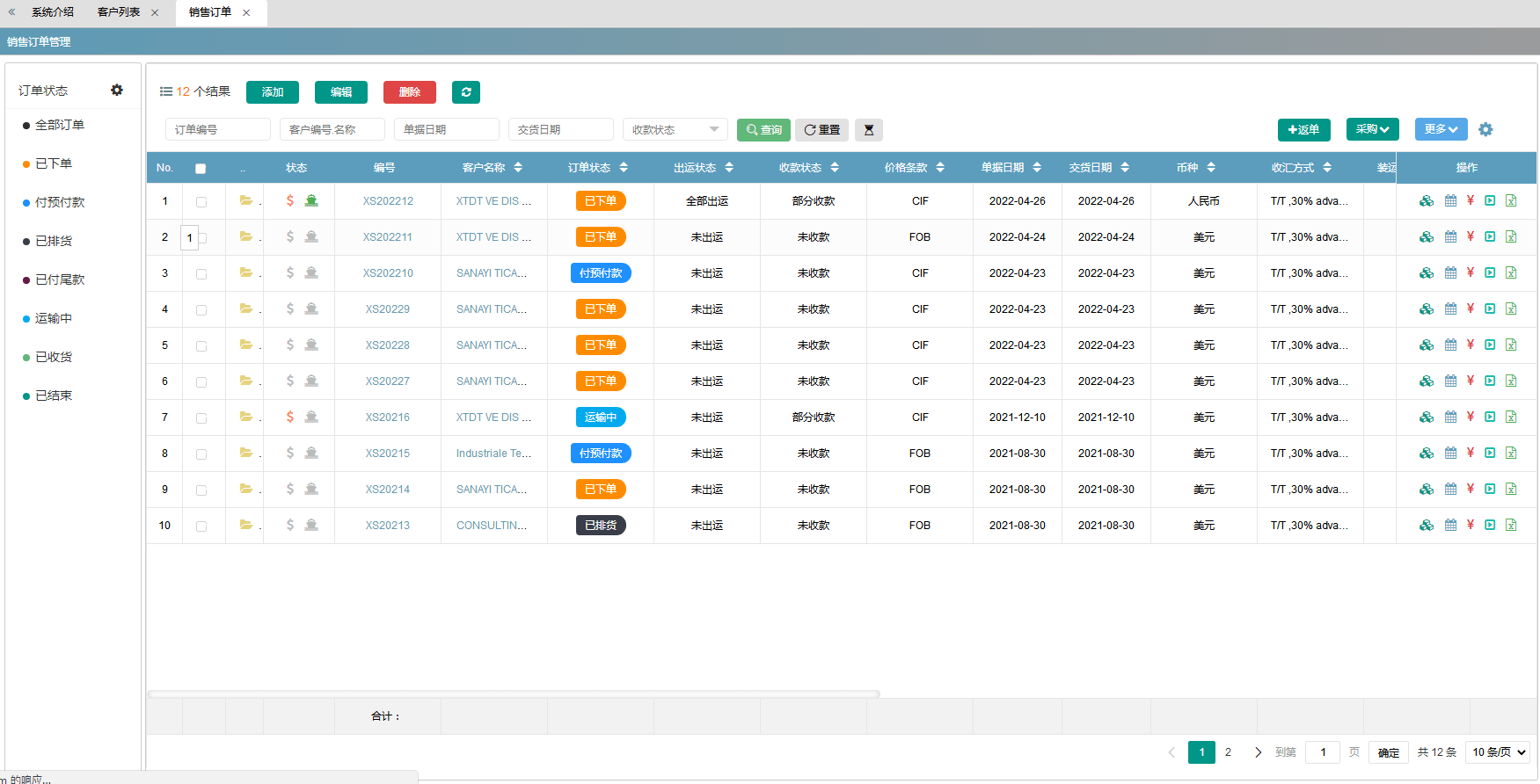 好几个外贸业务员如何让他们单独管理自己的客户订单呢