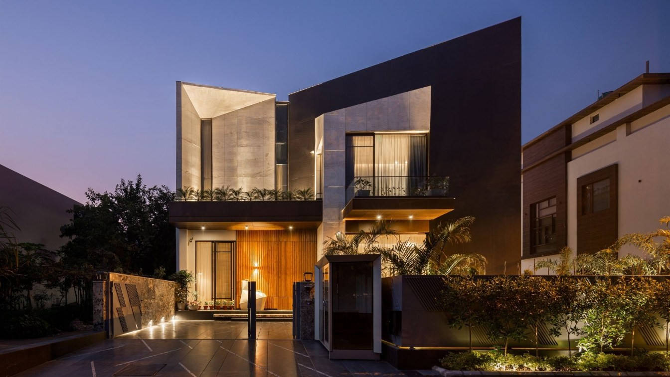 两层现代风格农村自建别墅设计案例分享 重庆自建房设计与施工_建筑