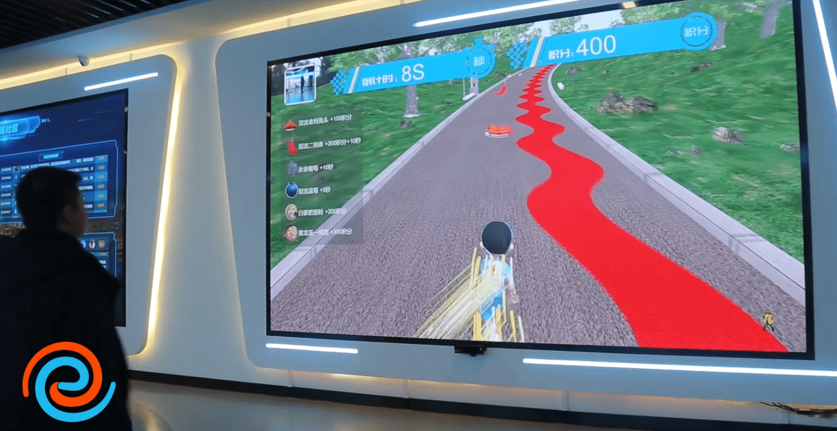 成都大运会大屏幕体感互动田径网球体感游戏