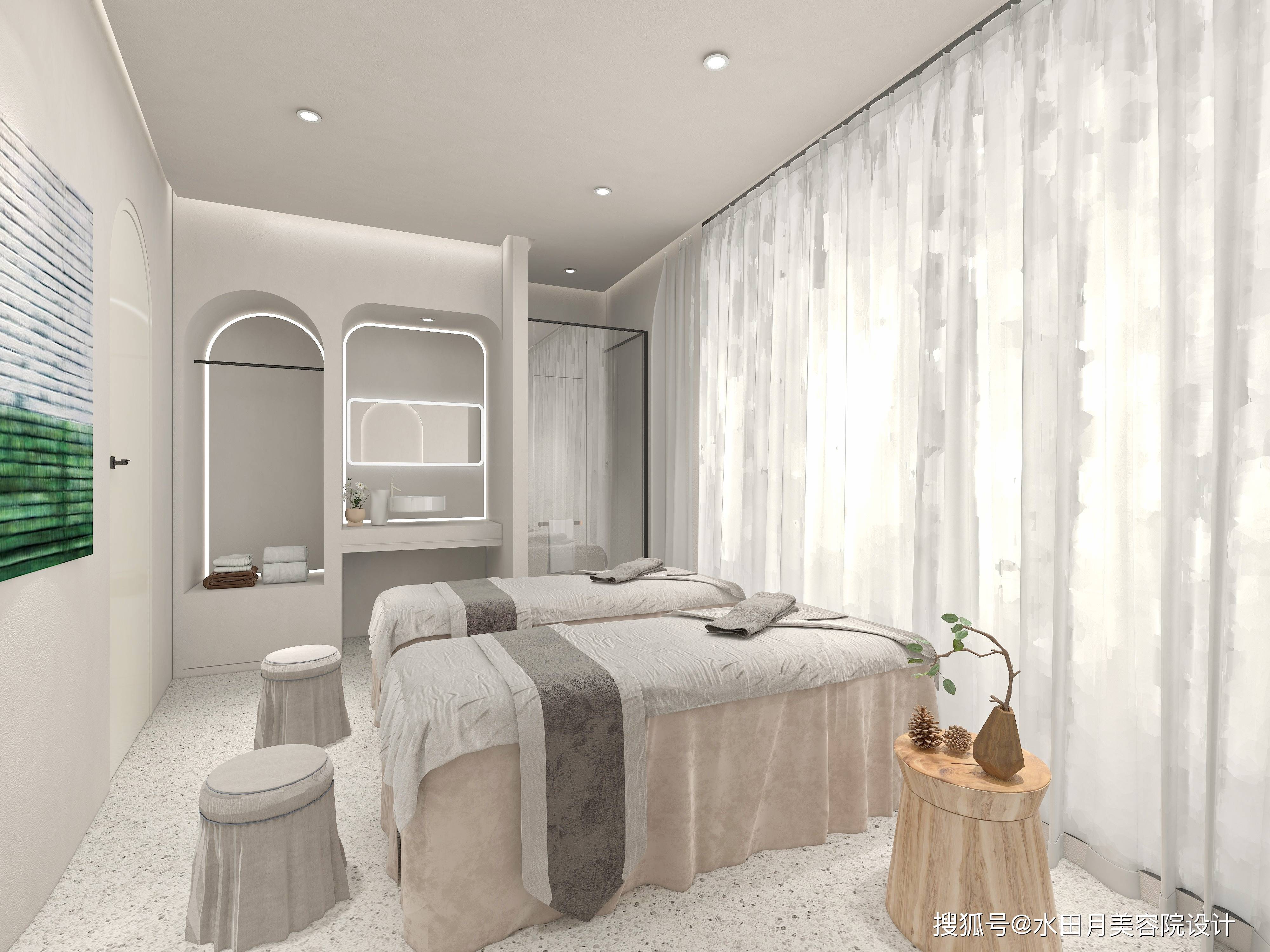 小型美容院要怎么设计才能在众多产品簇拥的同时显得宽敞