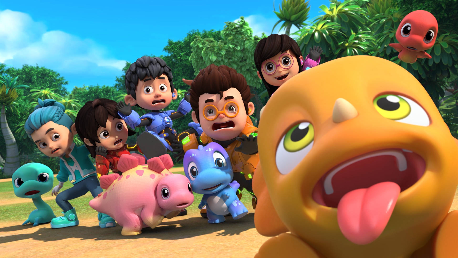 战警之远古巨兽》6月1日开播,超能萌宝开启新纪元_恐龙_机甲战士_动画