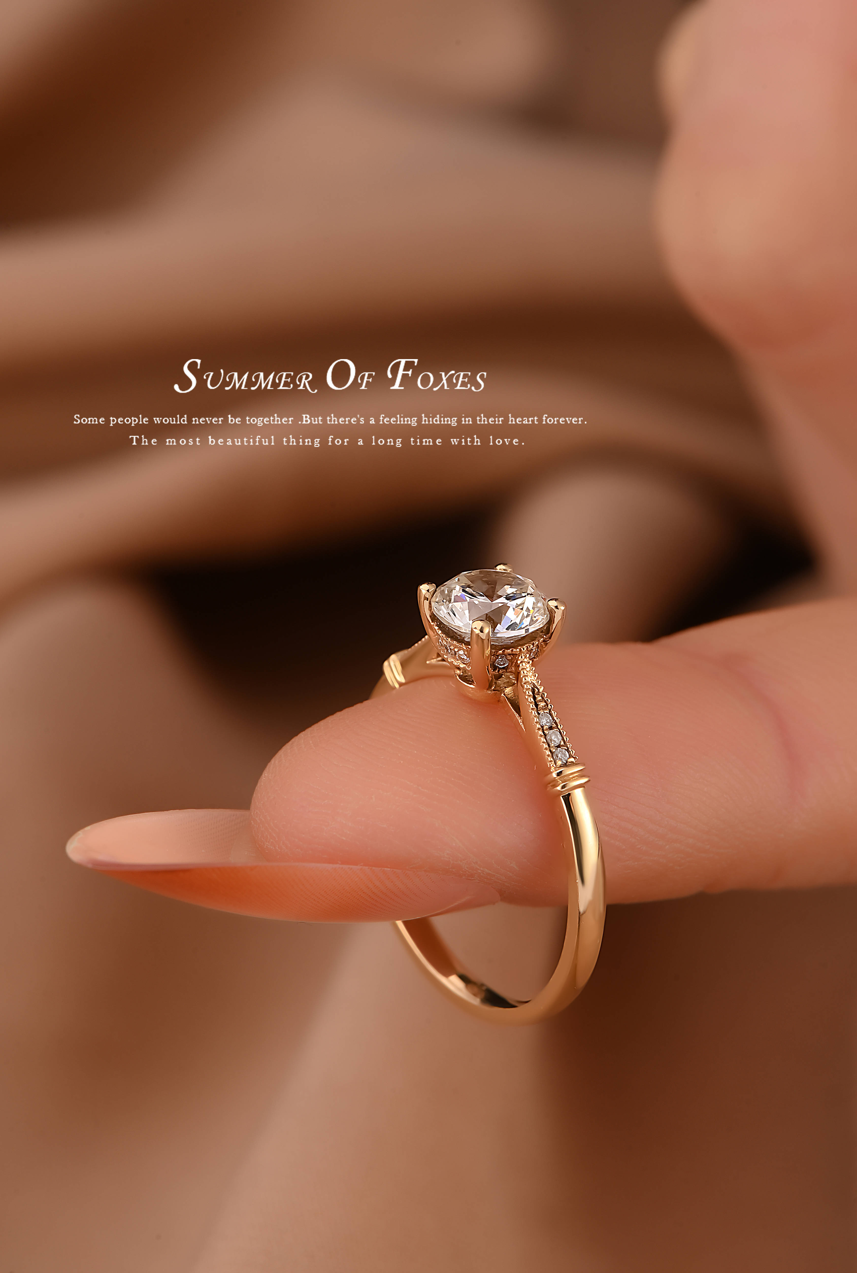 经典四爪款钻戒轻奢氛围直接闭眼入