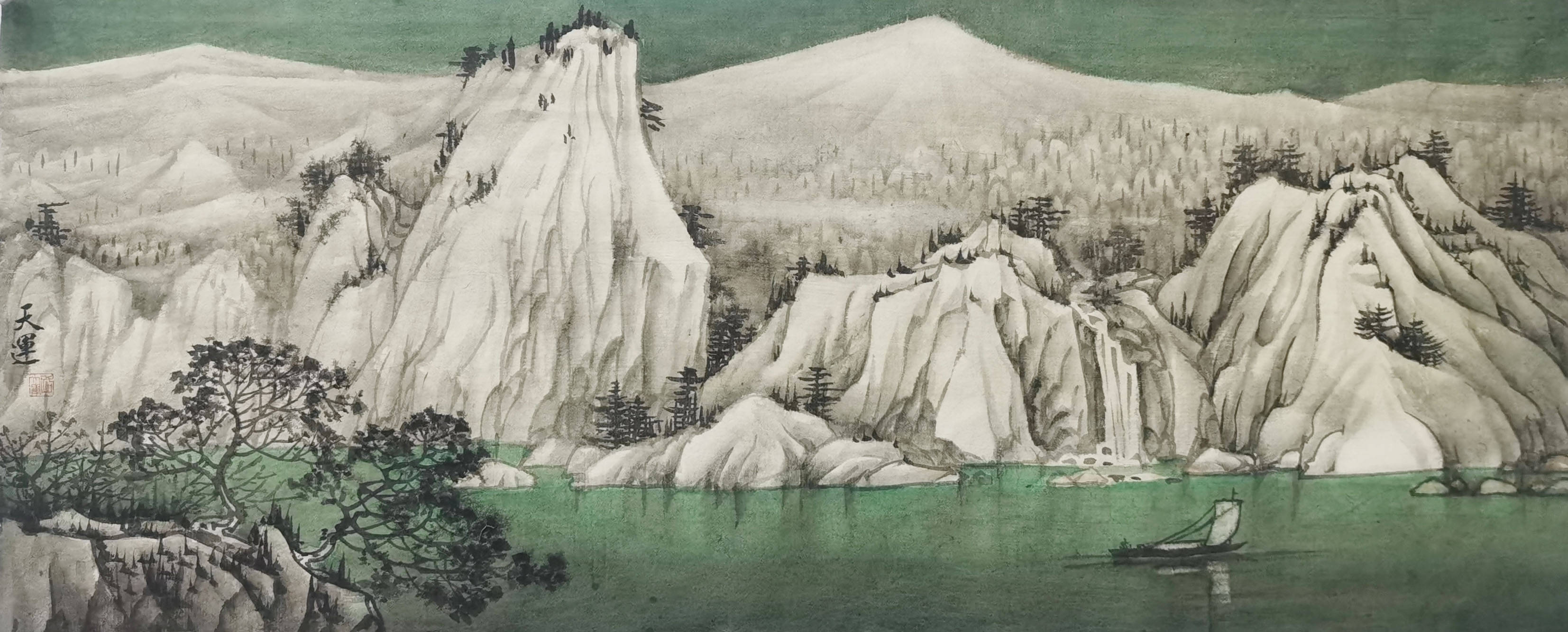 艺家逸品||著名画家路天运作品赏析_山水画_中国_北京