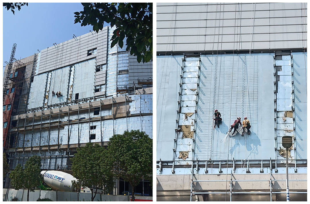 旭辉广场商业综合体广告灯箱及装饰照明系统采用日上直条灯及灯带