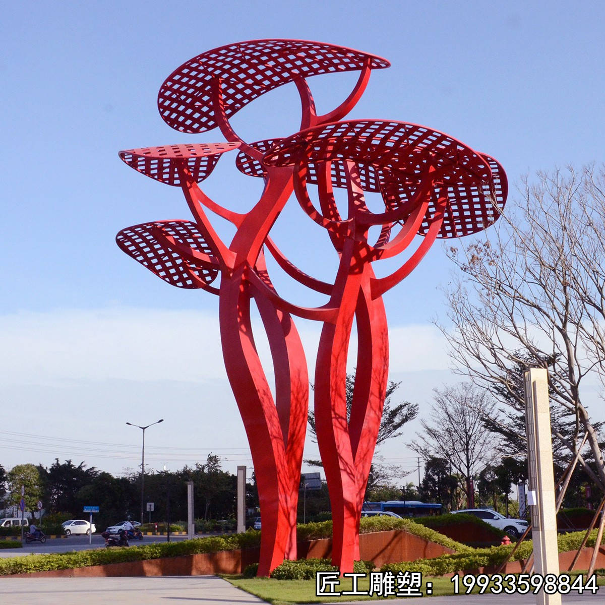 不锈钢镂空树雕塑抽象景观树雕塑雕塑厂家定制