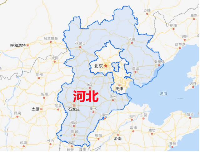 華北5省市區地名來歷,北京天津包含在河北地圖內,內蒙古屬於華北_山西