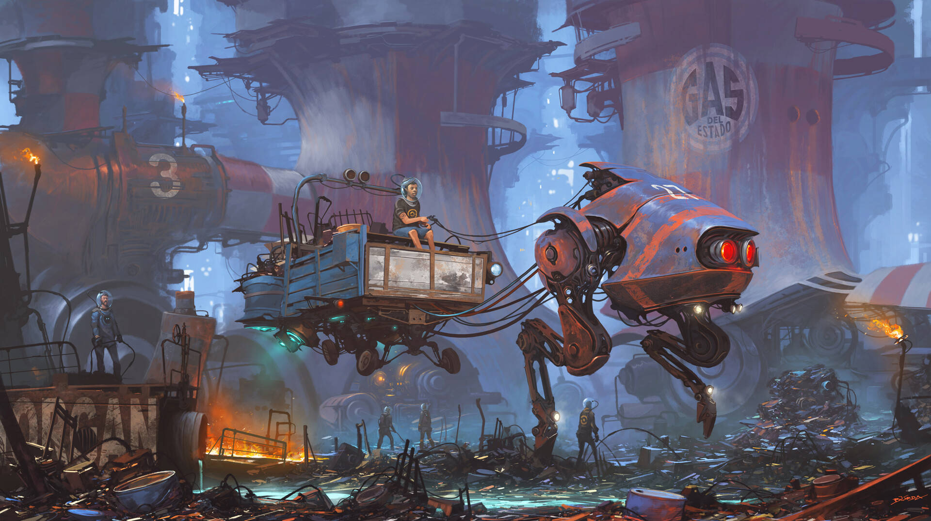 蒸汽时代元素和梦幻未来的配色用ps能碰撞出什么样的火花?