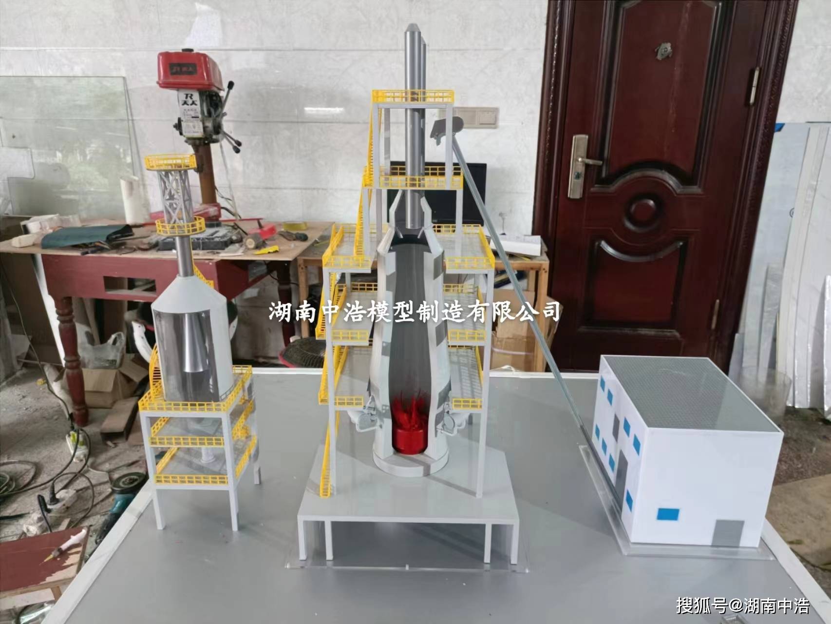 钢厂模型 冶金炼铁高炉模型