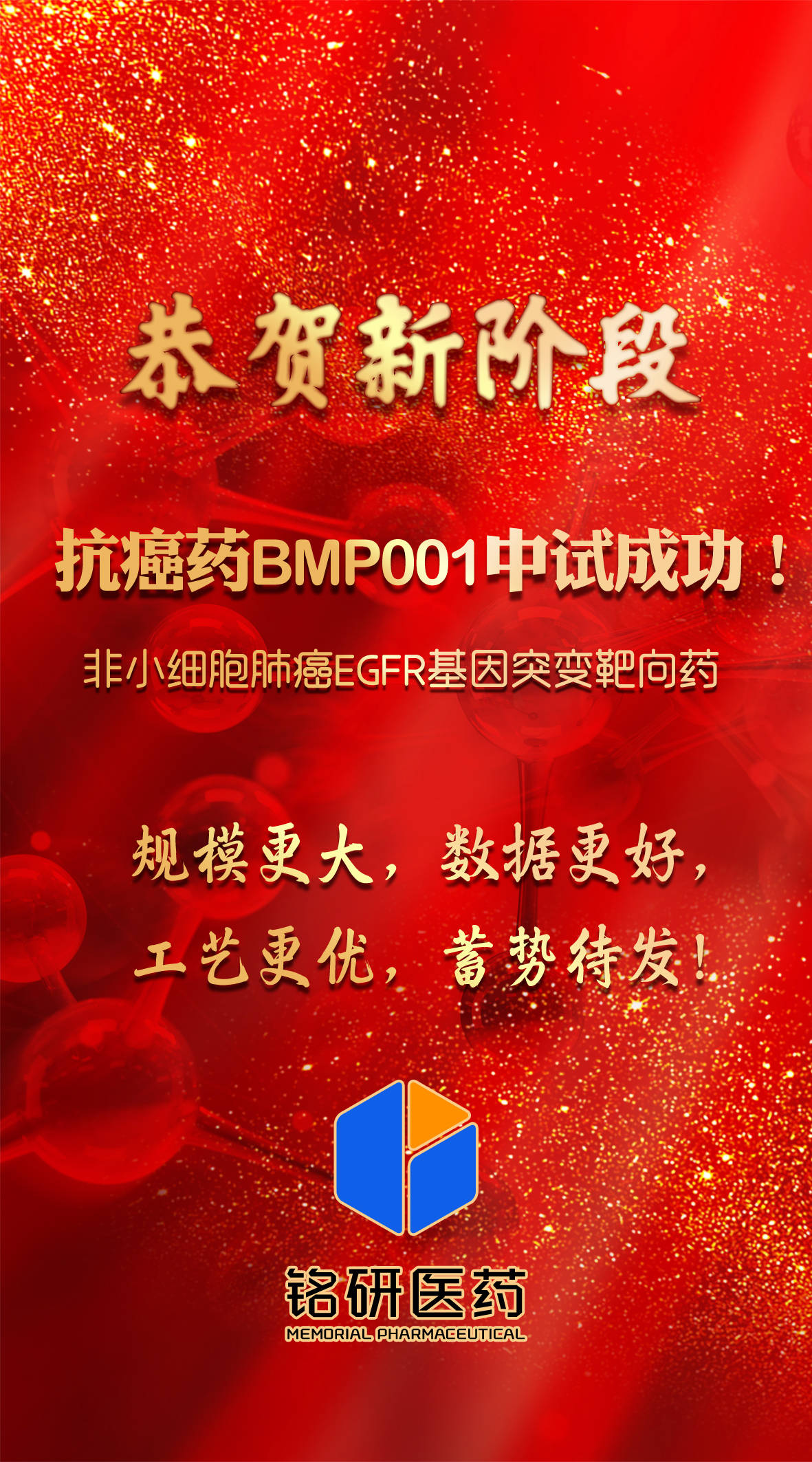 铭研医药首个肿瘤靶向药产品中试成功 曲线优美 数据喜人 工作 何小炳 国际