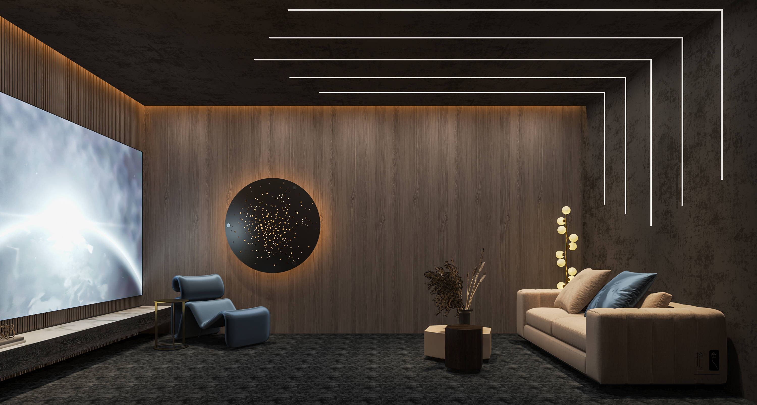 家庭影院就该这样设计!_影音_灯光_照明