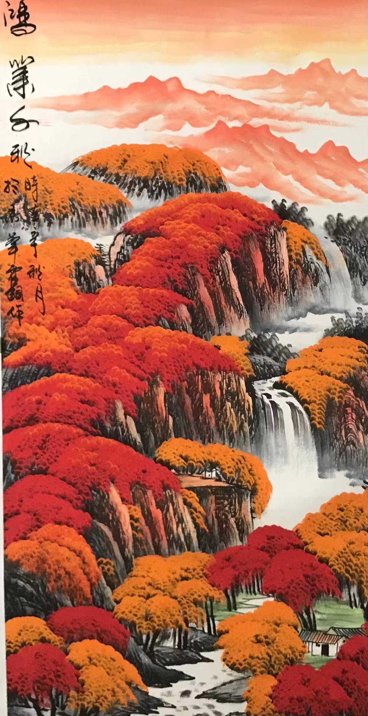 著名画家霍钢用艺术绘制长城雄姿_中国_国画_河北省清苑县