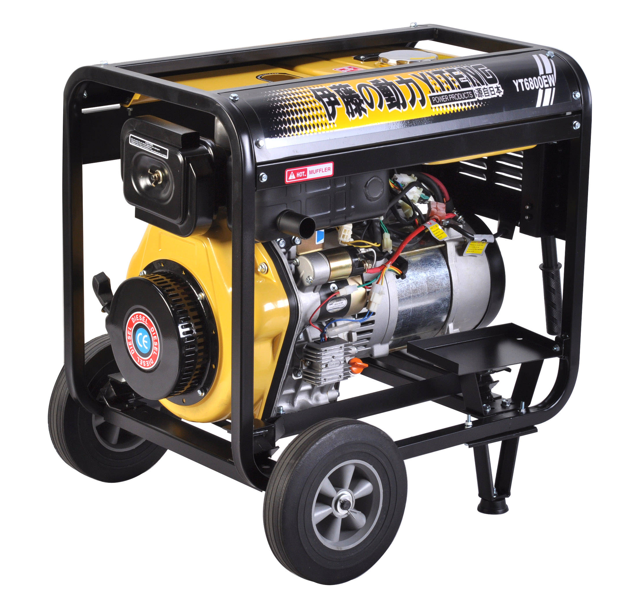 柴油油电焊机发电机两用一体机190a小型工地户外便携式_焊接_操作