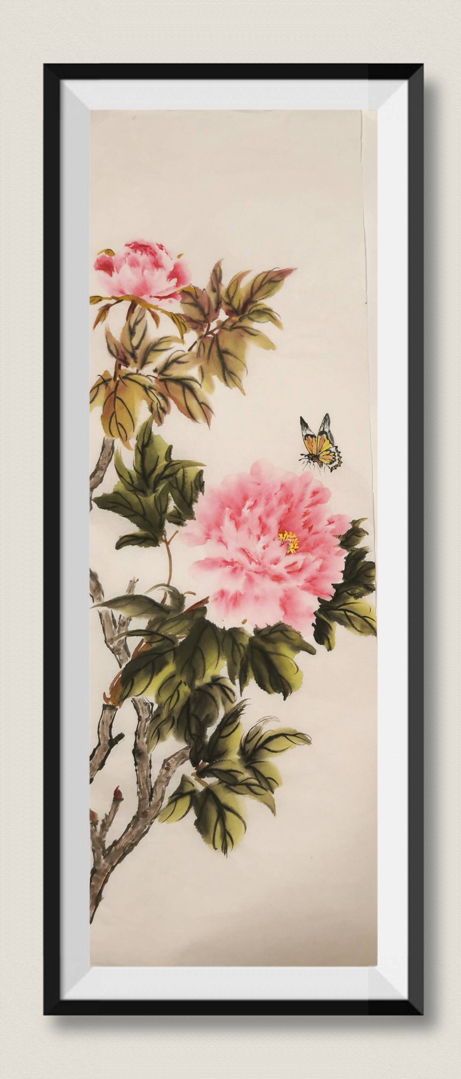 国画牡丹-小写意花鸟画-搜狐大视野-搜狐新闻