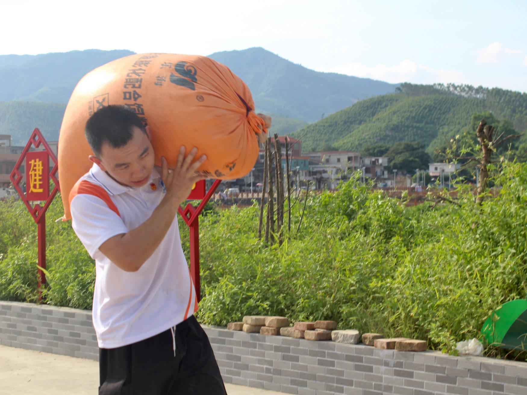 广职学子三下乡:青春之行,助农收谷实践图片_阿伯_团队_皮袋