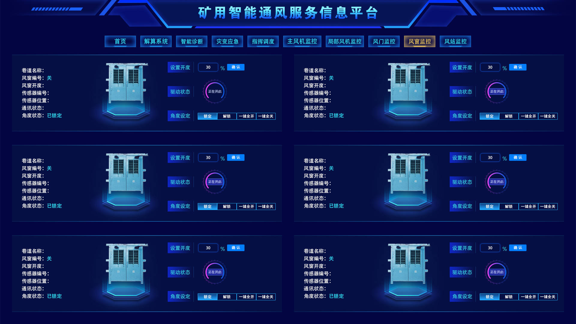 智能化风门控制系统,智能化风窗调节系统,全自动精准测风系统